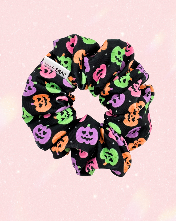 Neon Pumpkins // Scrunchies
