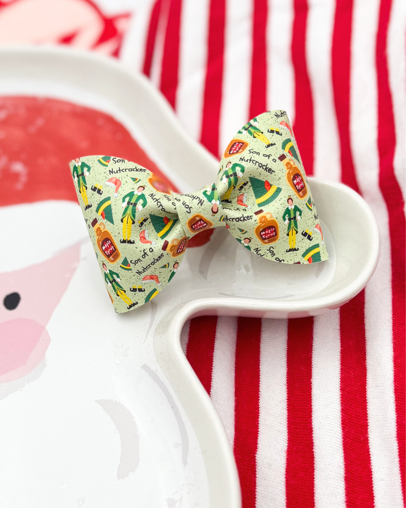 I Know Him! // Leather Bow Tie