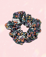 Halloween Floral // Scrunchies