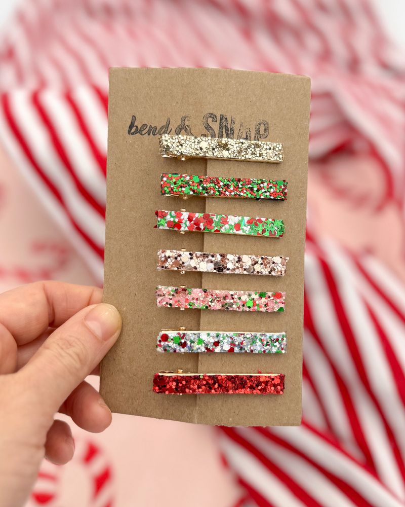 Glitter Christmas // Bar Clips