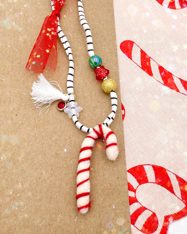 Red Candy Cane // Necklaces