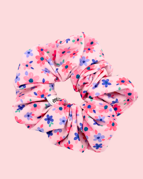 Pink and Purple Flowers // Scrunchies