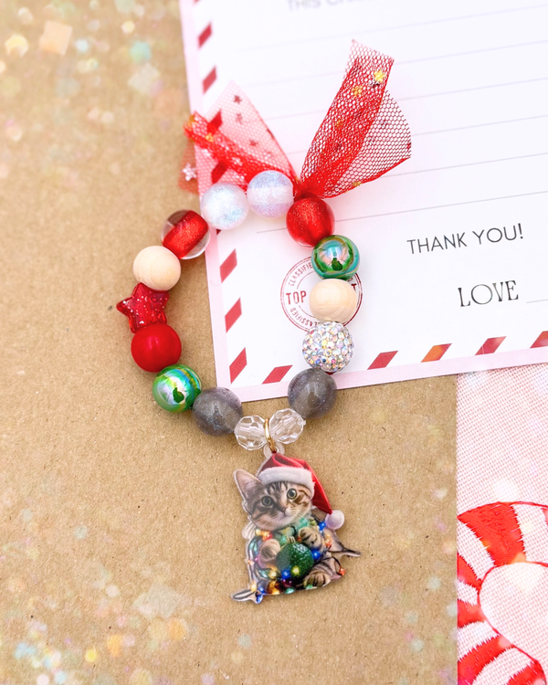 Cat (Large Charm) // Child Bracelet