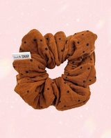 Dots on Gingerbread // Scrunchies