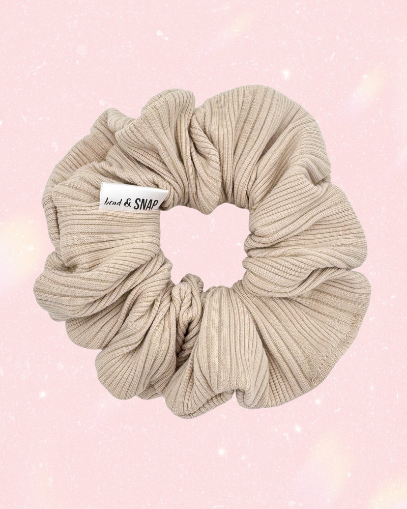 Light Beige Ribbed // Scrunchies