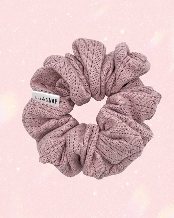 Rose Pointelle // Scrunchies