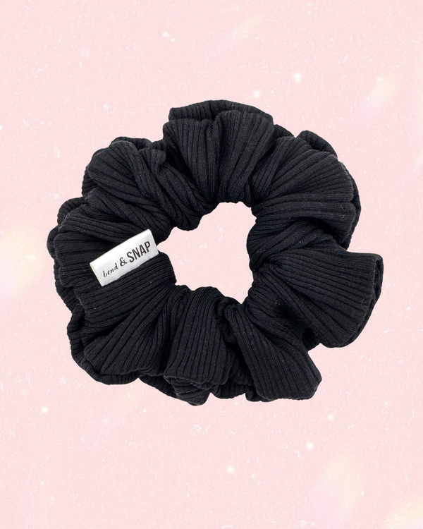 Ribbed Black // Scrunchies