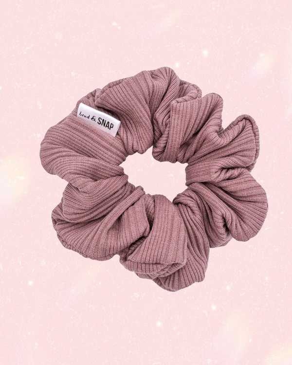 Ribbed Mauve // Scrunchies