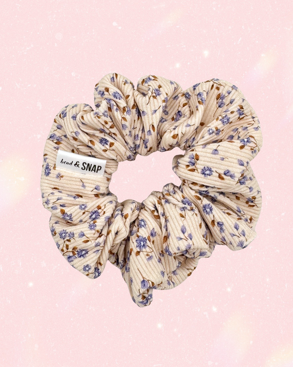 Ribbed Floral // Scrunchies