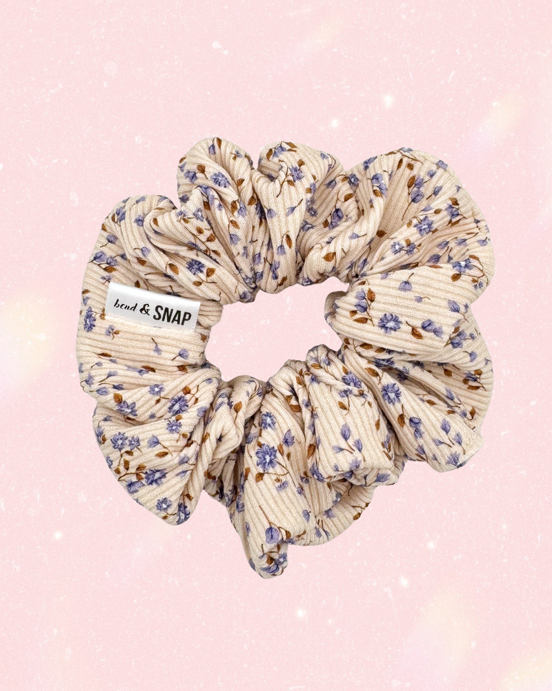 Ribbed Floral // Scrunchies