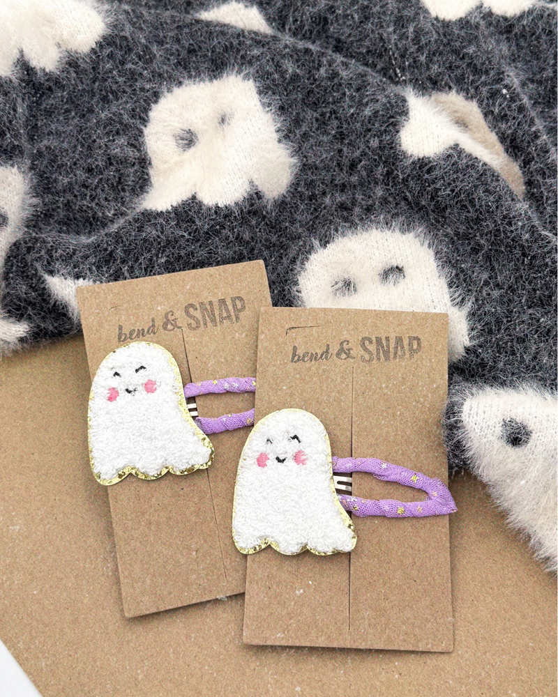 PRE ORDER Large Ghost Patch //  Snap Clip