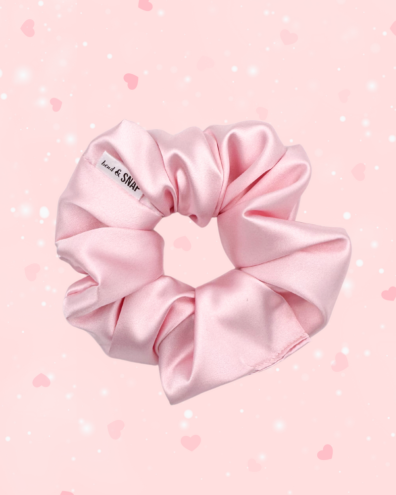 Pink  Satin  // Scrunchies