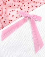 Pink Velvet Double Long-Tail Bow