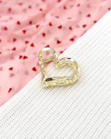 Metal Gold Heart // Claw Clip