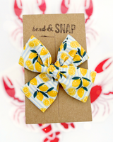 Blue Stripes Lemons // Hand-Tied