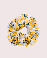 Blue Striped Lemons // Scrunchies