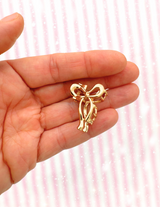 Mini Gold Bow Claw Clip