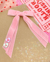 Pink Velvet Double Long-Tail Bow